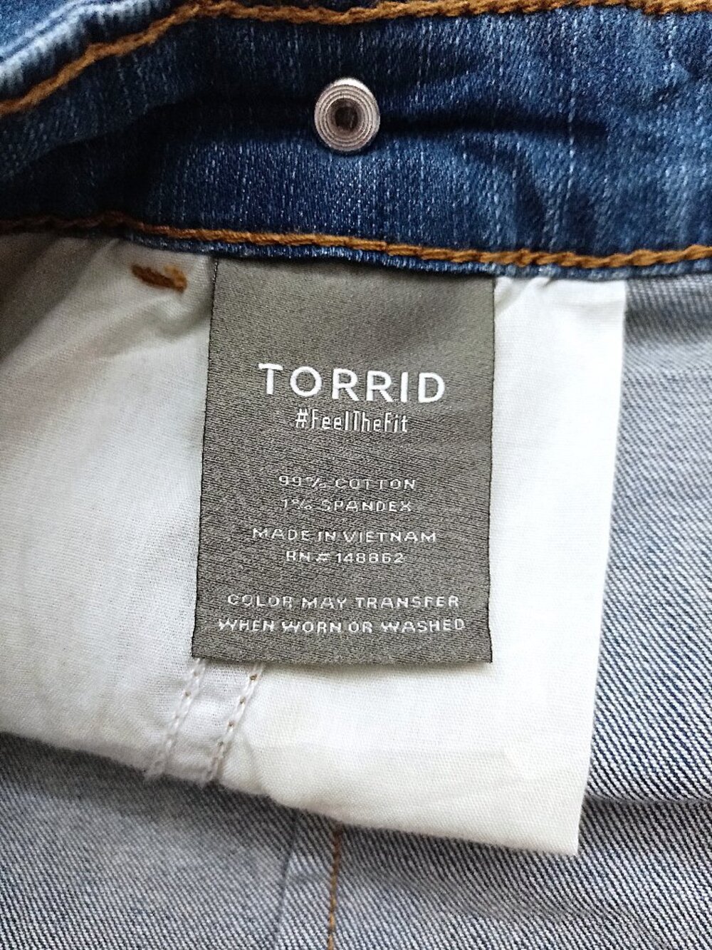 TORRID Mid-Rise Vintage Stretch Denim Skort. Plus Size 24 - Picture 14 of 15